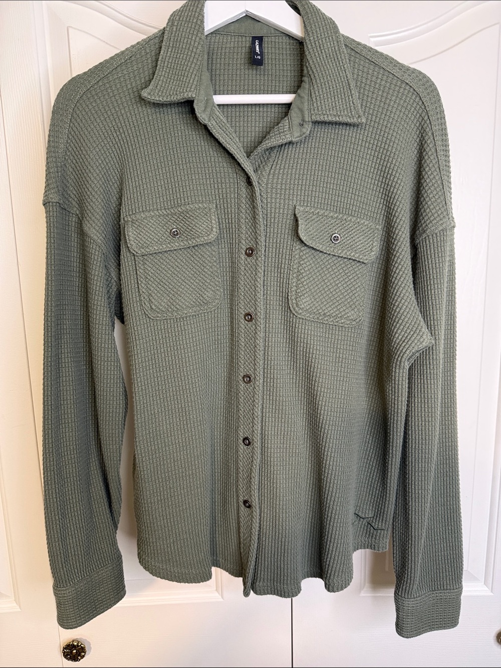 Lazy Pants Waffle Shacket